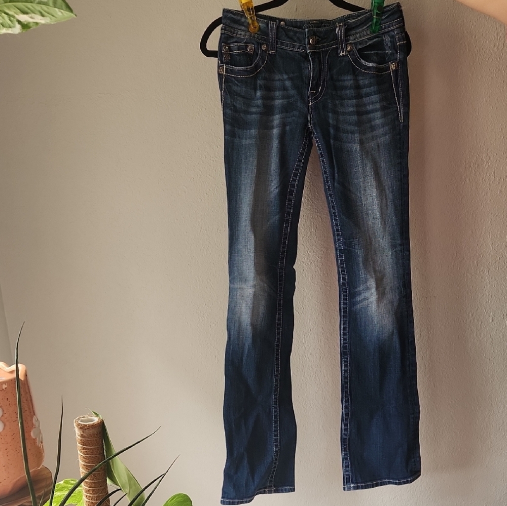 Miss Me Dark Blue Boot Cut Jeans